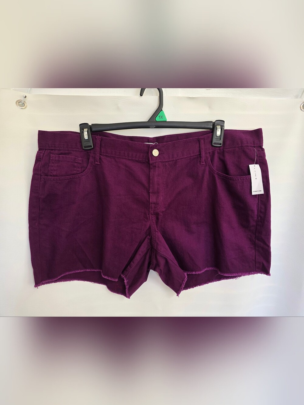 Old Navy Women's Purple Denim Cutoff Shorts Size 18